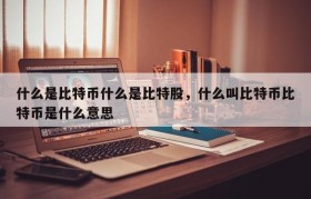什么是比特币什么是比特股，什么叫比特币比特币是什么意思
